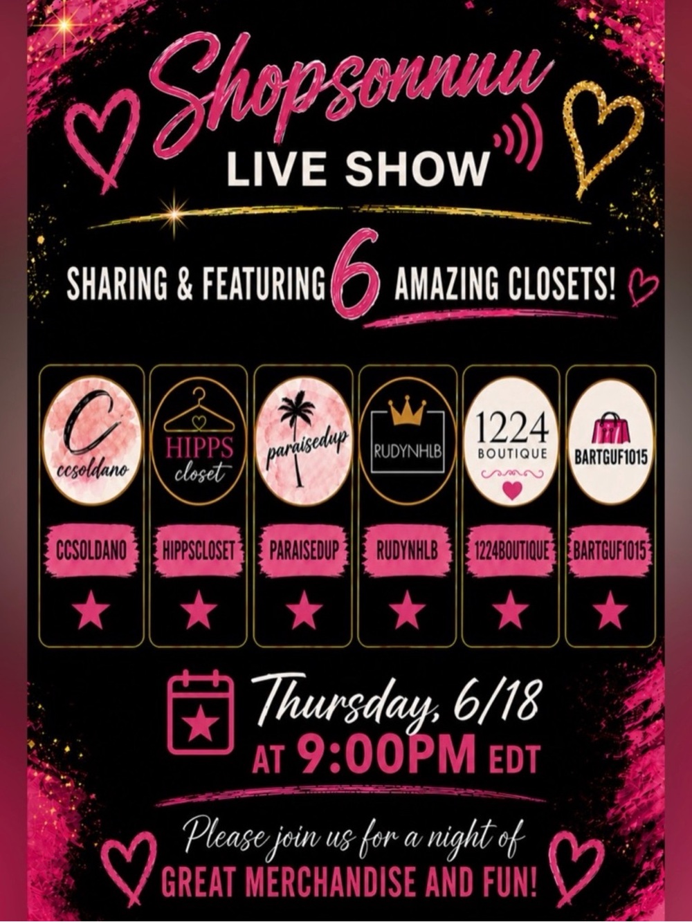 @rudynhlb featured in @shopsonnu LIVE SHOW 6/18 9pm ET like for notifications 📣